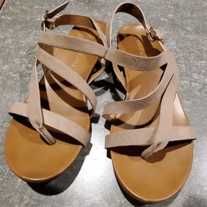 Kelly and katie tan sandals size 8